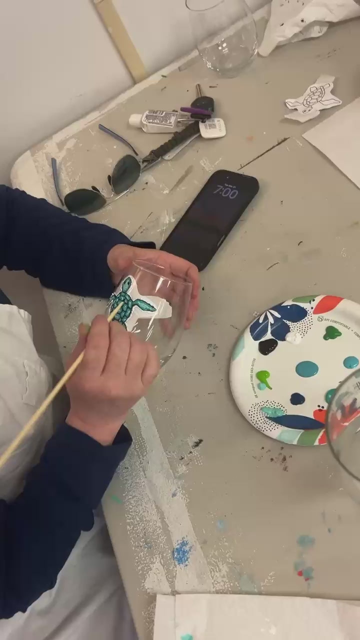 Sip, Paint & Pour | Candle making and Wine glass painting Class MAY 28